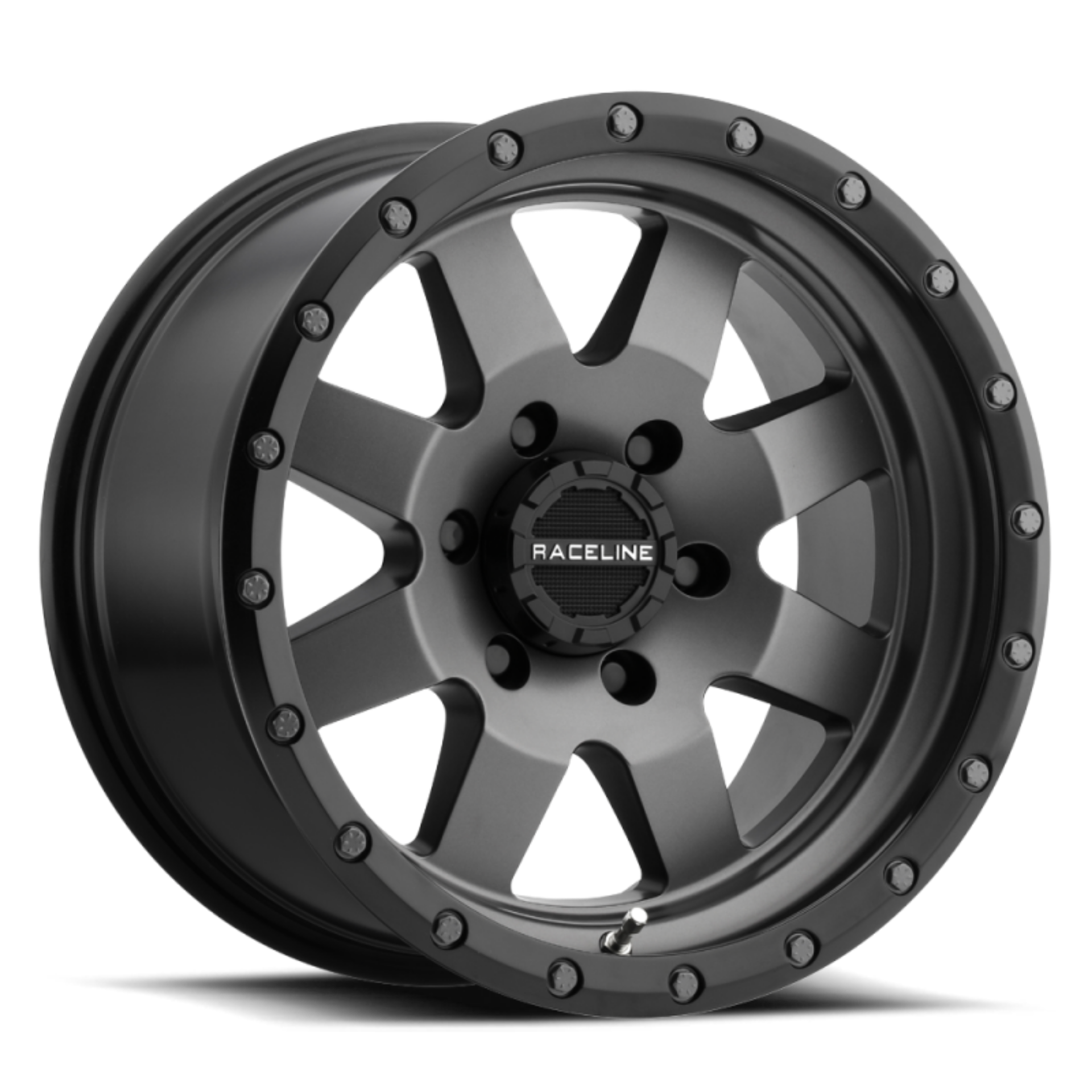 Picture of Raceline 935G Defender 16x6in - 8x165-1 BP - 0mm Offset - 4-90mm Bore - Gunmetal Wheel