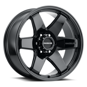 Picture of Raceline 942B Addict 18x8in - 5x114-3 BP - 35mm Offset - 72-62mm Bore - Gloss Black Wheel