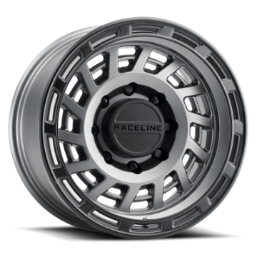 Picture of Raceline 957GB Halo 17x9in - 6x139-7 BP - -12mm Offset - 106-1mm Bore - Gunmetal & Black Lip Wheel