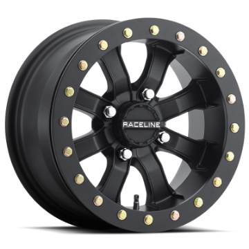 Picture of Raceline A71B Mamba 14x7in - 4x137 BP - 10mm Offset - 110-18mm Bore - Satin Black Beadlock Wheel