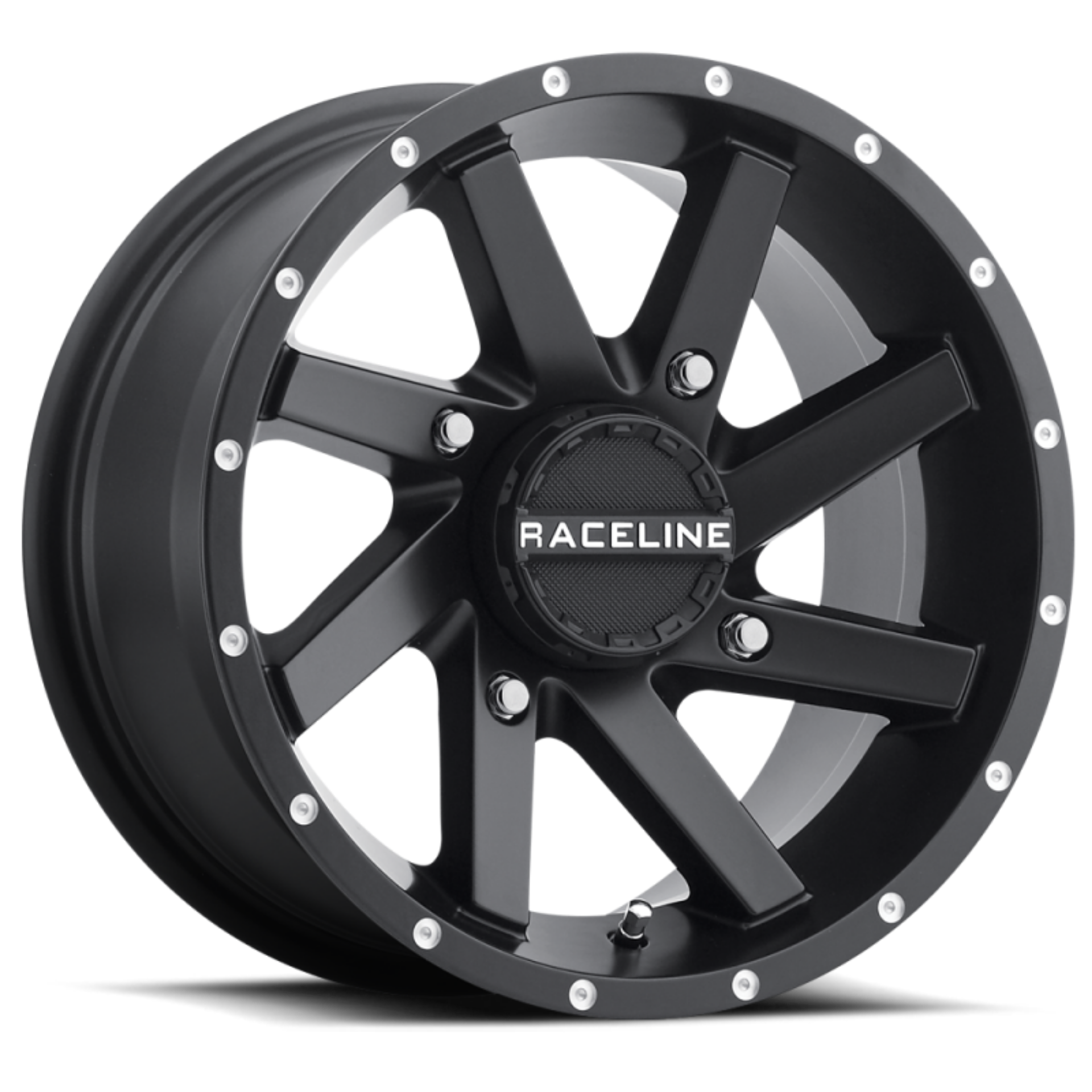 Picture of Raceline A82B Twist 14x7in - 4x156 BP - 5mm Offset - 132-5mm Bore - Satin Black Wheel