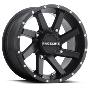Picture of Raceline A82B Twist 14x7in - 4x156 BP - 5mm Offset - 132-5mm Bore - Satin Black Wheel