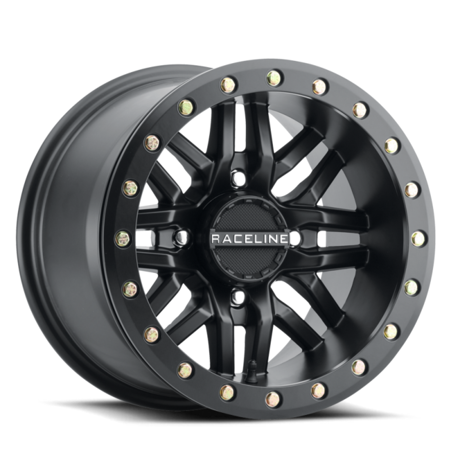 Picture of Raceline A91B Ryno 14x7in - 4x137 BP - 10mm Offset - 110-18mm Bore - Satin Black Beadlock Wheel