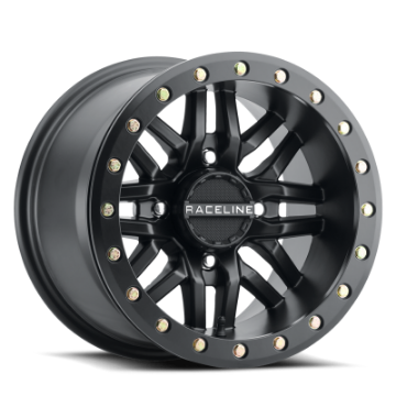 Picture of Raceline A91B Ryno 15x10in - 4x137 BP - 0mm Offset - 110-18mm Bore - Satin Black Beadlock Wheel