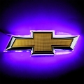 Picture of Oracle 14-15 Chevrolet Camaro Illuminated Bowtie - Dual Intensity - UV-Purple
