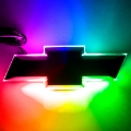 Picture of Oracle 14-15 Chevrolet Camaro Illuminated Bowtie - Flat Black - ColorSHIFT