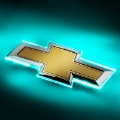 Picture of Oracle 16-19 Chevrolet Camaro Illuminated Bowtie - Dual Intensity - Aqua