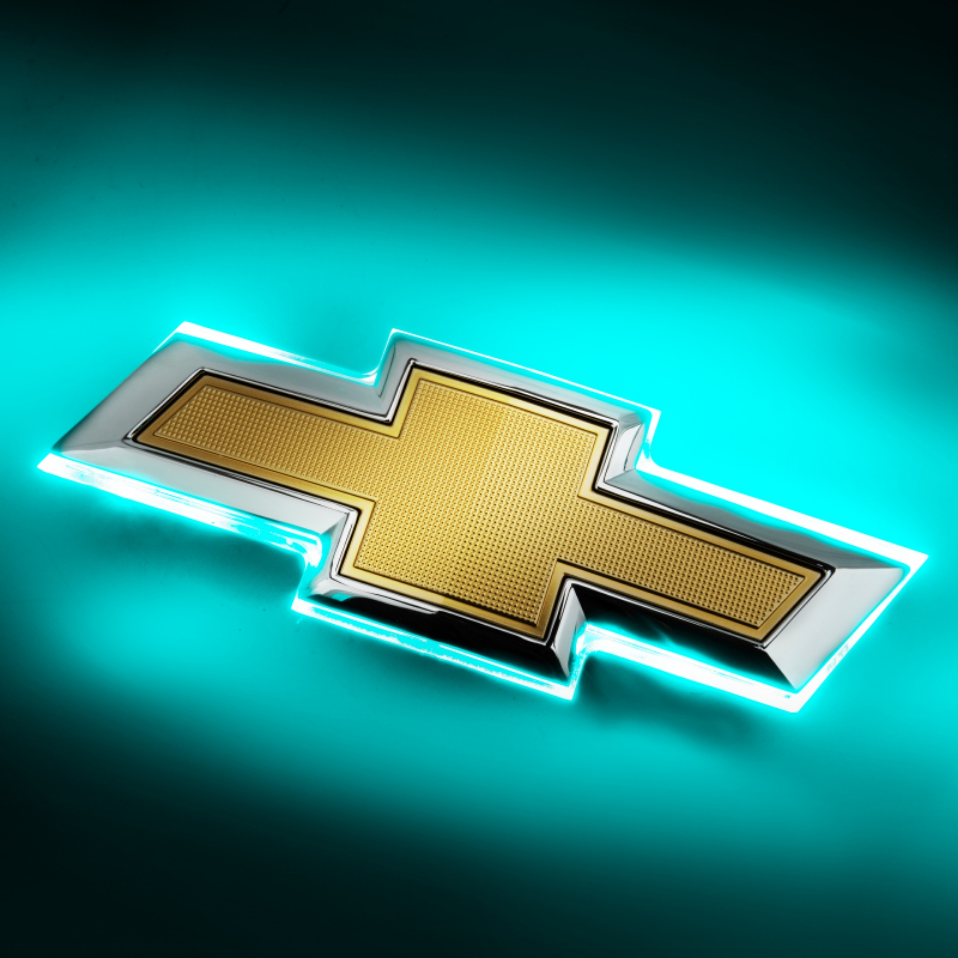 Picture of Oracle 16-19 Chevrolet Camaro Illuminated Bowtie - Dual Intensity - Aqua
