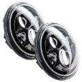 Picture of Oracle 7in High Powered LED Headlights - Black Bezel - ColorSHIFT
