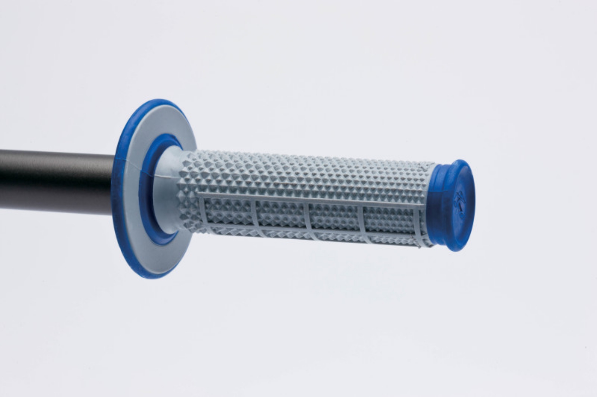 Picture of Renthal MX Dual Compound Grips Tapered 1-2 Waffle - Grey- Blue