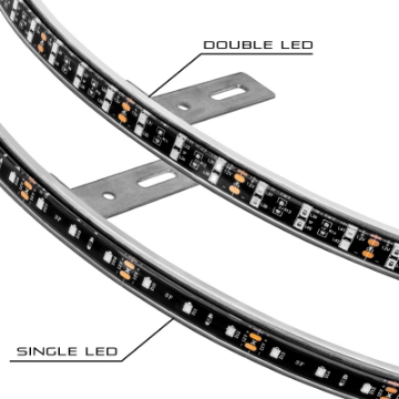 Picture of Oracle LED Illuminated Wheel Rings - Double LED - Red