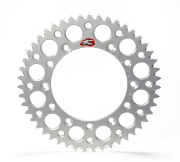 Picture of Renthal 02-19 Kawasaki KX 65- 03-05 Suzuki RM 65 Rear Grooved Sprocket - Silver 420-48P Teeth