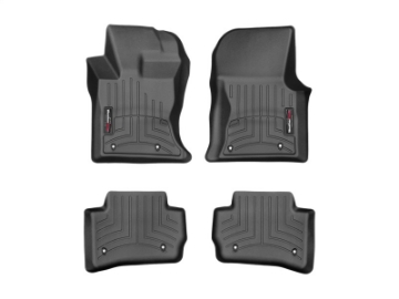 Picture of WeatherTech 2017 Jaguar F-Pace Front and Rear FloorLiner - Black