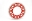 Picture of Renthal 92-24 Honda CR125R-250R-500R- CRF250R-X-450R-RWE-RX Rear Twinring - Red 520-49P Teeth