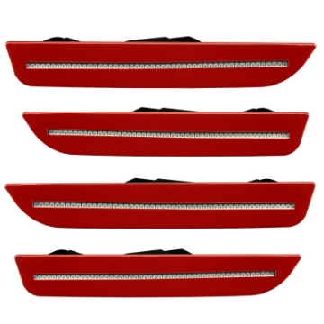 Picture of Oracle 10-14 Ford Mustang Concept Sidemarker Set - Clear - Toreador Red Metallic FL