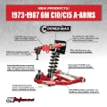 Picture of UMI Performance 73-87 GM C10 CornerMax A-Arm Kit - Black