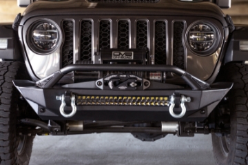 Picture of DV8 Offroad 07-23 Jeep Wrangler JK-JL & Gladiator JT FS-1 Series Stubby Front Bumper