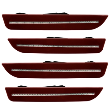 Picture of Oracle 10-14 Ford Mustang Concept Sidemarker Set - Clear - Lava Red Metallic UZ