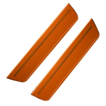 Picture of Oracle 11-14 Dodge Charger Concept Sidemarker Set Rear Only - Ghosted - Toxic Orange PVG-QVGS