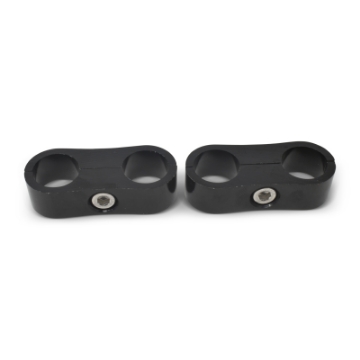 Picture of Russell Hose Separator For -10 Braided Hose - Black Anodize 2 Pack