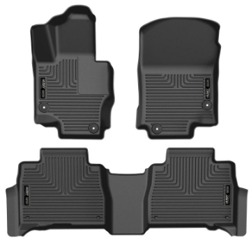 Picture of Husky Liners 20-23 Mercedes-Benz GLE350-GLE450 Weatherbeater Black Front & 2nd Seat Floor Liners