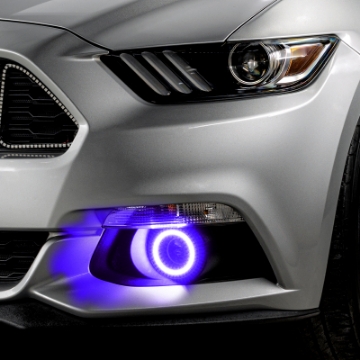 Picture of Oracle 15-17 Ford Mustang Dynamic RGB+A Projector Surface Mount Fog Light Halo Kit -