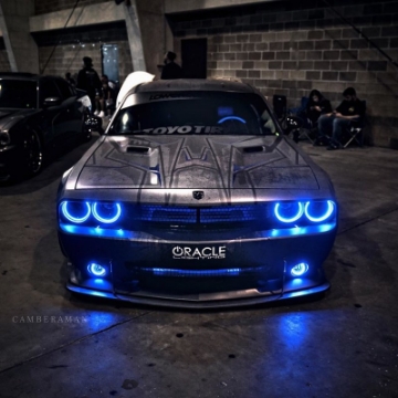 Picture of Oracle 08-14 Dodge Challenger Dynamic Surface Mount Headlight Halo Kit - - Dynamic
