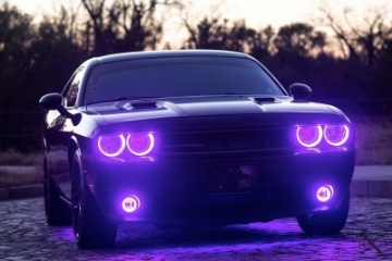Picture of Oracle 08-14 Dodge Challenger Dynamic Surface Mount Headlight Halo Kit - - Dynamic