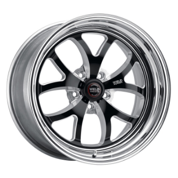 Picture of Weld S76 17x10 - 5x115mm BP - 6-8in BS Black Wheel Medium Pad - Non-Beadlock