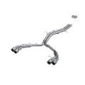 Picture of MBRP 18-21 Audi S5 Coupe-S4 Sedan T304 SS 2-5in Cat-Back Quad Rear Exit Exhaust - SS Tips