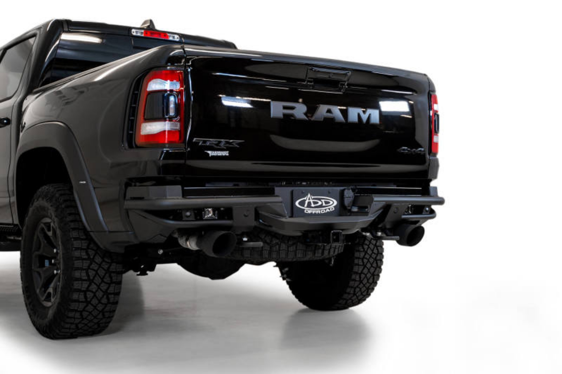Picture of Addictive Desert Designs 2021 Dodge RAM 1500 TRX PRO Bolt-On Rear Bumper w- Sensors
