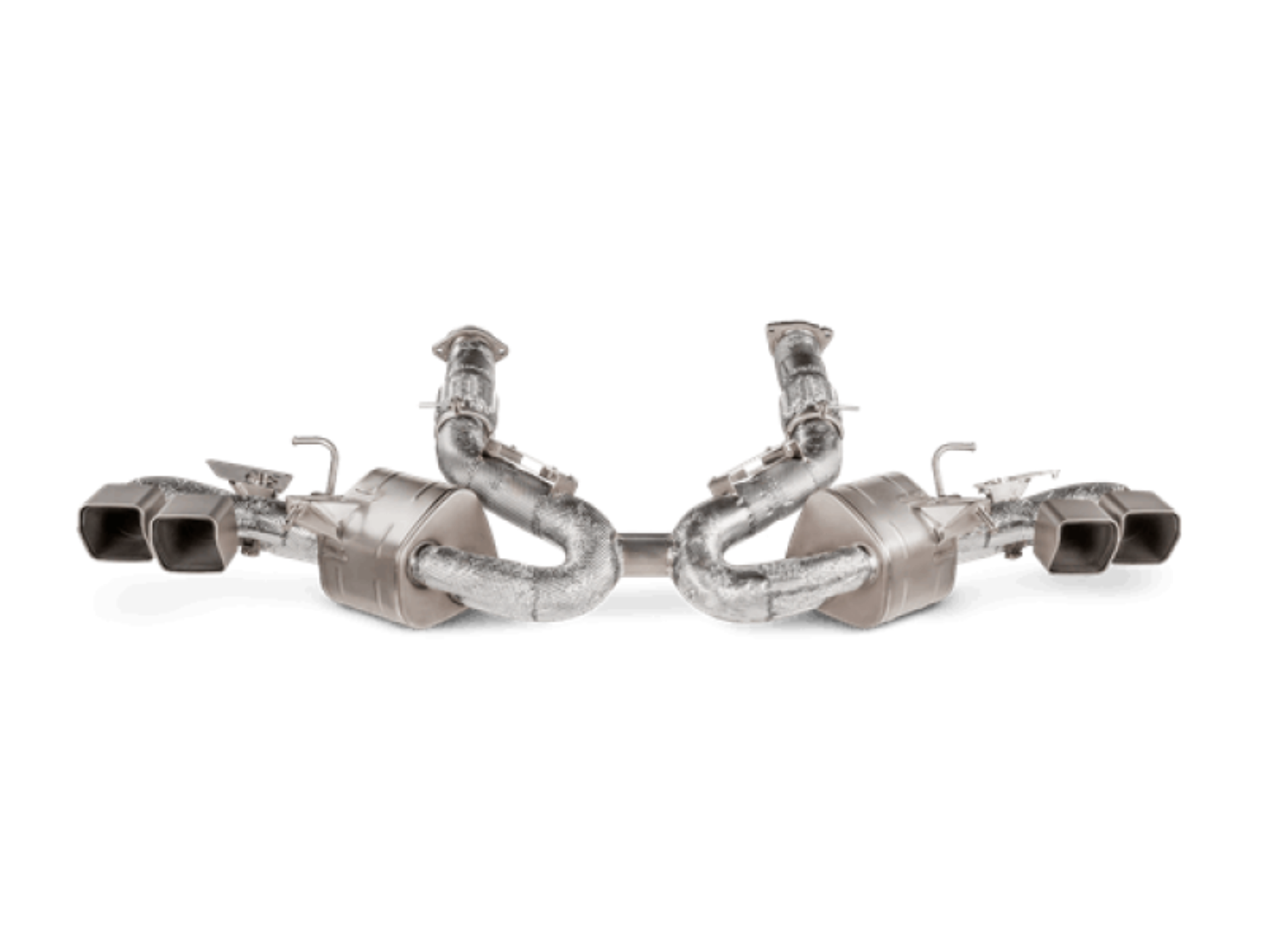 Picture of Akrapovic 2020+ Chevrolet Corvette C8 Slip-On Line Titanium