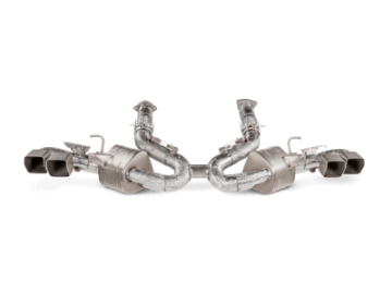 Picture of Akrapovic 2020+ Chevrolet Corvette C8 Slip-On Line Titanium