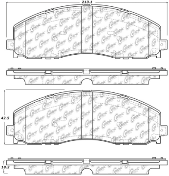 Picture of StopTech Ford 12-20 F-250-350 - 13-16 F-450 Front Truck & SUV Brake Pad