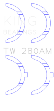 Picture of King Engine Bearings Toyota 1E-2E Thrust Washer Set