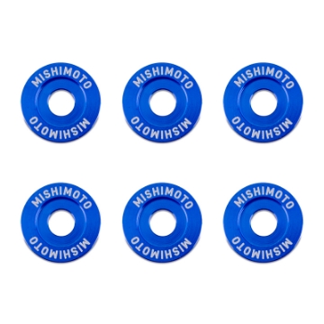 Picture of Mishimoto Large Fender Washer Kit 6pcs - Blue