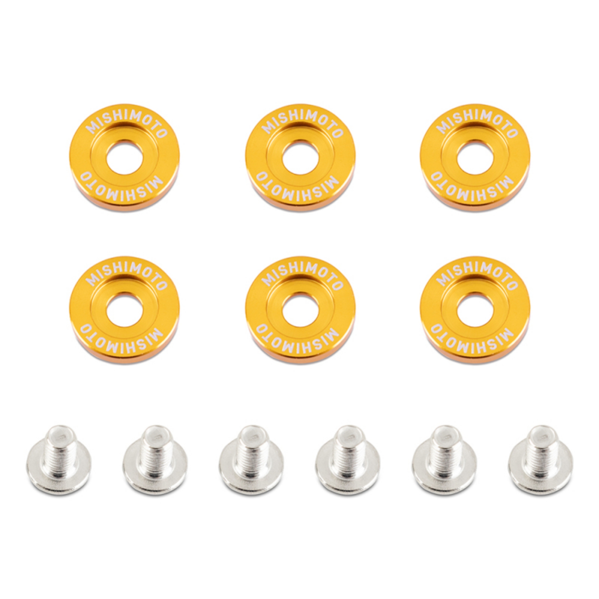 Picture of Mishimoto Large Fender Washer Kit 6pcs - Gold