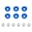 Picture of Mishimoto Small Fender Washer Kit 6pcs - Blue