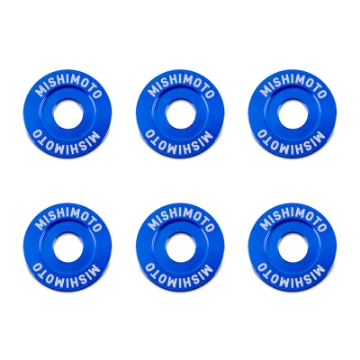 Picture of Mishimoto Small Fender Washer Kit 6pcs - Blue