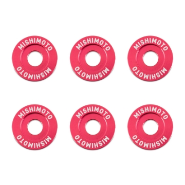 Picture of Mishimoto Small Fender Washer Kit 6pcs - Red