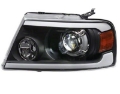 Picture of Raxiom 04-08 Ford F-150 Axial Series LED Projector Headlights- Blk Housing Clear Lens