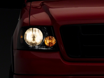 Picture of Raxiom 04-08 Ford F-150 Axial Series OEM Style Replacement Headlights- Chrome Housing- Smoked Lens