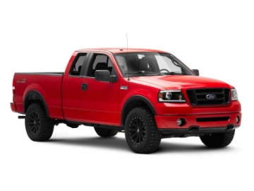 Picture of Raxiom 04-08 Ford F-150 Axial Series Projector Headlights w- SEQL LED Bar- Blk Housing Clear Lens
