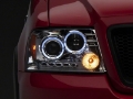 Picture of Raxiom 04-08 Ford F-150 Dual LED Halo Projector Headlights- Chrome Housing Clear Lens
