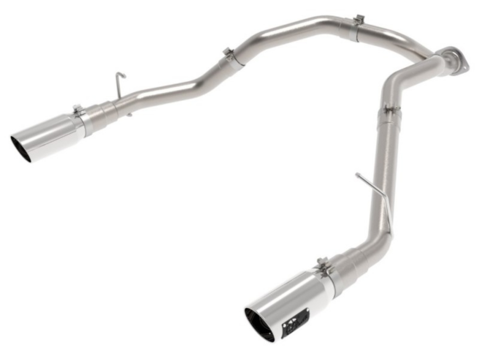 Picture of aFe Large Bore-HD 3in 409SS DPF-Back Exhaust System w- Polished Tip RAM 1500 20-21 V6-3-0