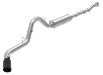 Picture of aFe Large Bore-HD 3in 409SS DPF-Back Exhaust System w- Polished Tip RAM 1500 20-21 V6-3-0