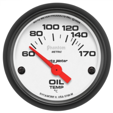 Picture of Autometer Phantom 2-1-16in 60-170 Deg F Electronic Oil Temperature Gauge