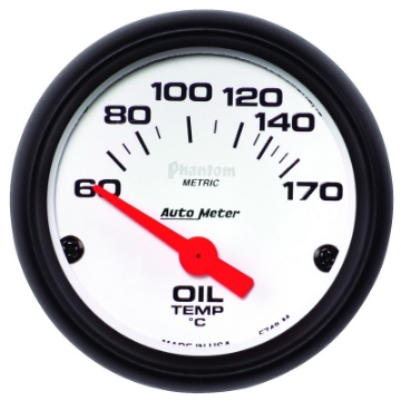 Picture of Autometer Phantom 2-1-16in 60-170 Deg F Electronic Oil Temperature Gauge