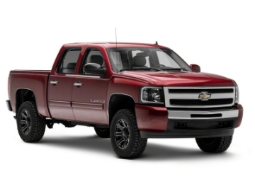Picture of Raxiom 07-13 Chevrolet Silverado 1500 Axial Series Headlights w- LED Bar- Blk Housing Clear Lens