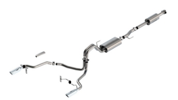 Picture of Borla F-150 2021 3-3L CC SB EC STB XL-XLT-Lariat-KR-Plnm-LTD 3-2-25 SRE Cat-Back ATAK Chrome Tips
